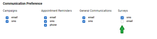 Opting out of surveys or reviews